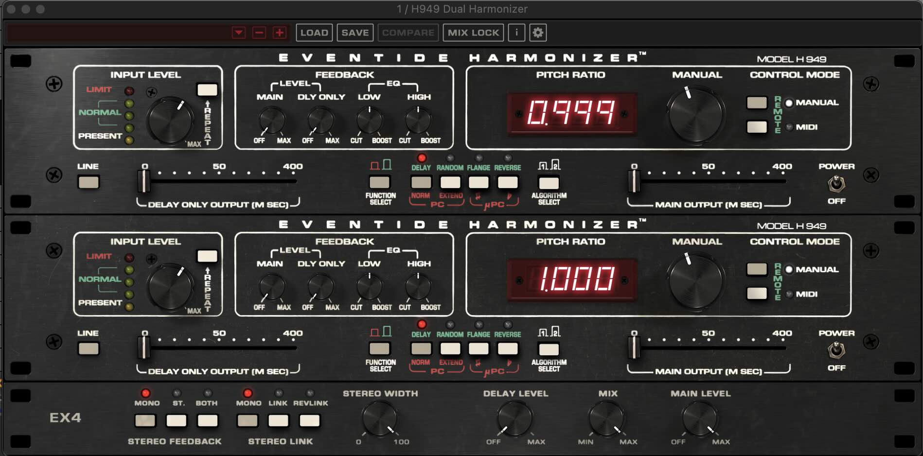 Eventide H949 Dual Harmonizer